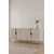 Hanah Home komoda Evva 150, 125 cm, srebrna / bela