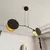Luster na sajli MOTIF 2xE27/15W/230V crna