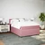 VIDAXL Box spring postelja z vzmetnico roza 140x190 cm žamet