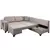 Atelier del Sofa Ugaona garnitura na razvlačenje Loft, 230 x 285 cm, Svetlobraon