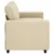 Vidaxl Dvosed kremne barve 180x77x82 cm blago