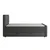 Livetastic BOXSPRING POSTELJA 120 cm  x 200 cm , les, kovina, umetna masa, tekstil antracit