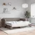 Vidaxl Izvlečna dnevna postelja temno taupe 80x200 cm blago