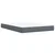 Vidaxl Box spring postelja z vzmetnico temno siva 160x200 cm žamet