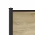 Vidaxl Kovinski posteljni okvir brez vzmetnice sonoma hrast 100x200 cm