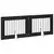 Vrata za pse s postoljem 2 pcs Crni hrast 80 x 60 cm