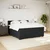 Vidaxl Box spring postelja z vzmetnico črna 180x200 cm žamet