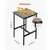 VEVOR Bar miza 61x61x914 cm rjava