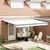Skrovita tenda Bijelo 4 × 3 m Platno i Aluminij