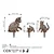 Aberto Design Set dekorativnih figura Fam 02, 1.5 mm, 3 komada