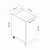 Hanah Home kuhinjski element Minar 7957, 40 cm, beli
