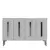 HANAH HOME Komoda Rany 120 White Silver