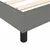 vidaXL Box spring postelja z vzmetnico temno siva 100x200 cm blago
