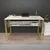 Hanah home Radni sto 120x72,8x60?cm Belo-Zlatni