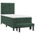 Box spring krevet s madracem tamnozeleni 90x200 cm baršunasti