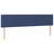 Vidaxl Box spring postelja z vzmetnico LED modra 160x200 cm blago