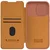 Maska na preklop Nillkin Qin Pro za iPhone 15 Pro braon
