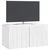 TV ormar za zid 59,5 x 31 x 30 cm Bijela visokog sjaja