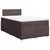 vidaXL vidaXL Box spring postelja z vzmetnico temno rjava 120x190 cm blago, (21304386)