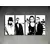 Ručno slikane slike na platnu Pop Art U2 in Black 4-delne 160x80cm ()