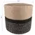 Set saksija za biljke 2 pcs Prirodna i crna O 28 x 28 cm