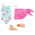 Punčka Valentine Beach Set Corolle Girls s modrami lasmi 28 cm 5 dodatkov od 4 leta