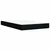 Vidaxl Box spring postelja z vzmetnico črna 120x190 cm blago