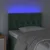 LED uzglavlje tamnozeleno 80x7x78/88 cm baršunasto