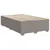 Vidaxl Box spring postelja z vzmetnico taupe 120x200 cm blago