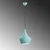Opviq Luster Tom, 37-130cm, O23 cm, Tirkizni