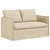 Set sofe 2 pcs Krem 136 x 82 x 85 cm Tkanina
