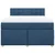 Vidaxl Box spring postelja z vzmetnico modra 140x200 cm blago