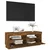 TV ormarić s LED svjetlima boja dimljenog hrasta 100x35x40 cm