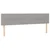 Vidaxl Box spring postelja z vzmetnico LED sv. siva 180x200 cm blago
