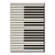 Conceptum Hypnose Tepih Hmi Kdc-85, Pravougaoni, 100 x 140 cm, Crno-beli