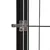 Ograda za pse s 18 panela crna 50 x 100 cm čelik obložen prahom