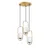 Opviq Luster Skew-13448, 40-185cm 55 cm, 3xE14, Zlatne boje