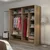 Hanah home Ormar Kale 180x190x52cm Bež