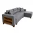 Atelier del Sofa Ugaona garnitura na razvlačenje Tloft Mini, 260 x 160 cm, Siva