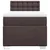 Vidaxl Box spring postelja z vzmetnico temno rjava 80x200 cm blago