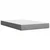 Vidaxl Box spring postelja z vzmetnico svetlo siva 120x200 cm blago