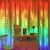 LED RGB prigušiva božićna zavesa WIZARD 300xLED/USB 3x3m + daljinski upravljač
