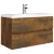 Vidaxl Omarica za umivalnik dim. hrast 80x38,5x45 cm konstruiran les