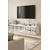 Hanah Home komoda Arex 120, 120 cm, bela / srebrna