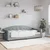 Vidaxl Raztegljiva postelja svetlo siva 90x200 cm blago