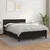 Vidaxl Box spring postelja z vzmetnico črn 140x200 cm umetno usnje
