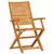 Sklopivi bistro set 3 pcs Smeđa Čvrsto drvo akacije