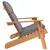 Vrtna klupa Adirondack s jastucima 126 cm masivno drvo bagrema