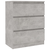 Komoda siva boja betona 60 x 35 x 76 cm od konstruiranog drva