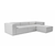 ATELIER DEL SOFA Ugaona garnitura Fora Grey